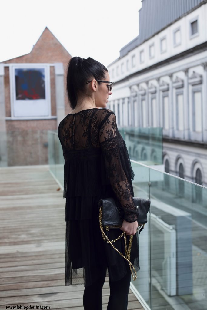 lace dress by zara